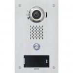 Aiphone IX-DVF-P Station de porte vidéo IP encastrée compatible SIP avec lecteur HID multiCLASS, anti-vandalisme, façade en acier inoxydable