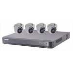 Ensemble Hikvision TurboHD à 4 canaux avec 4 caméras analogique de 5MP et disque dur 1To.