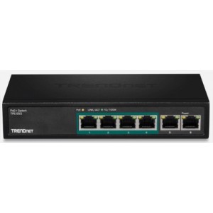Commutateur PoE + Fast Ethernet 6 ports de Trendnet