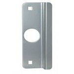 Plaque protectrice pour pêne sur porte aluminium LP-307-SL